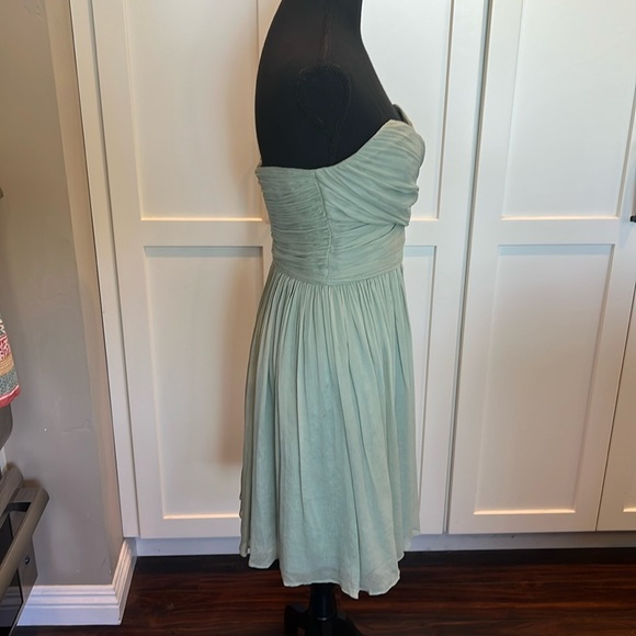 J. CREW 100% SILK Strapless Dress in Seafoam Green - Picture 3 of 8